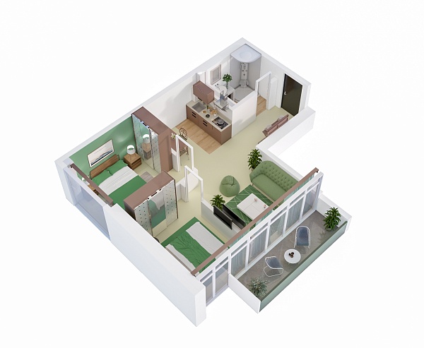 Apartments in der Wohnanlage Green Residence