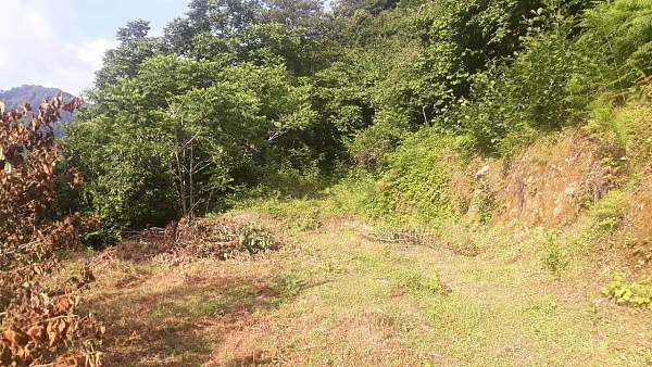 The site at the confluence of two rivers